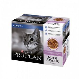 PRO PLAN NUTRISAVOUR ADULT 7+ DINDE 10X85GR