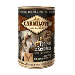 CARNILOVE DOG CANS. ADULT VENISON& RENDEIR 400GR