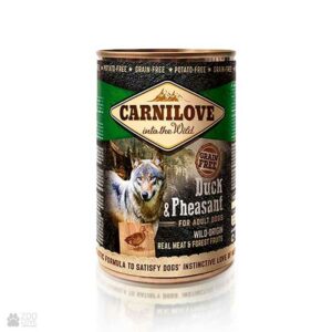 CARNILOVE DOG CANS. ADULT DUCK & PHEASANT 400GR