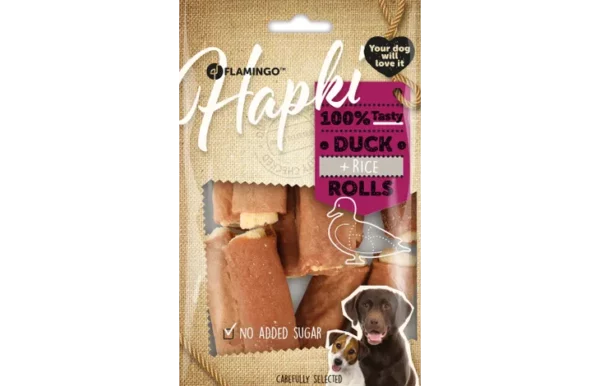 Friandises Hapki Cigare avec canard & Riz 85gr